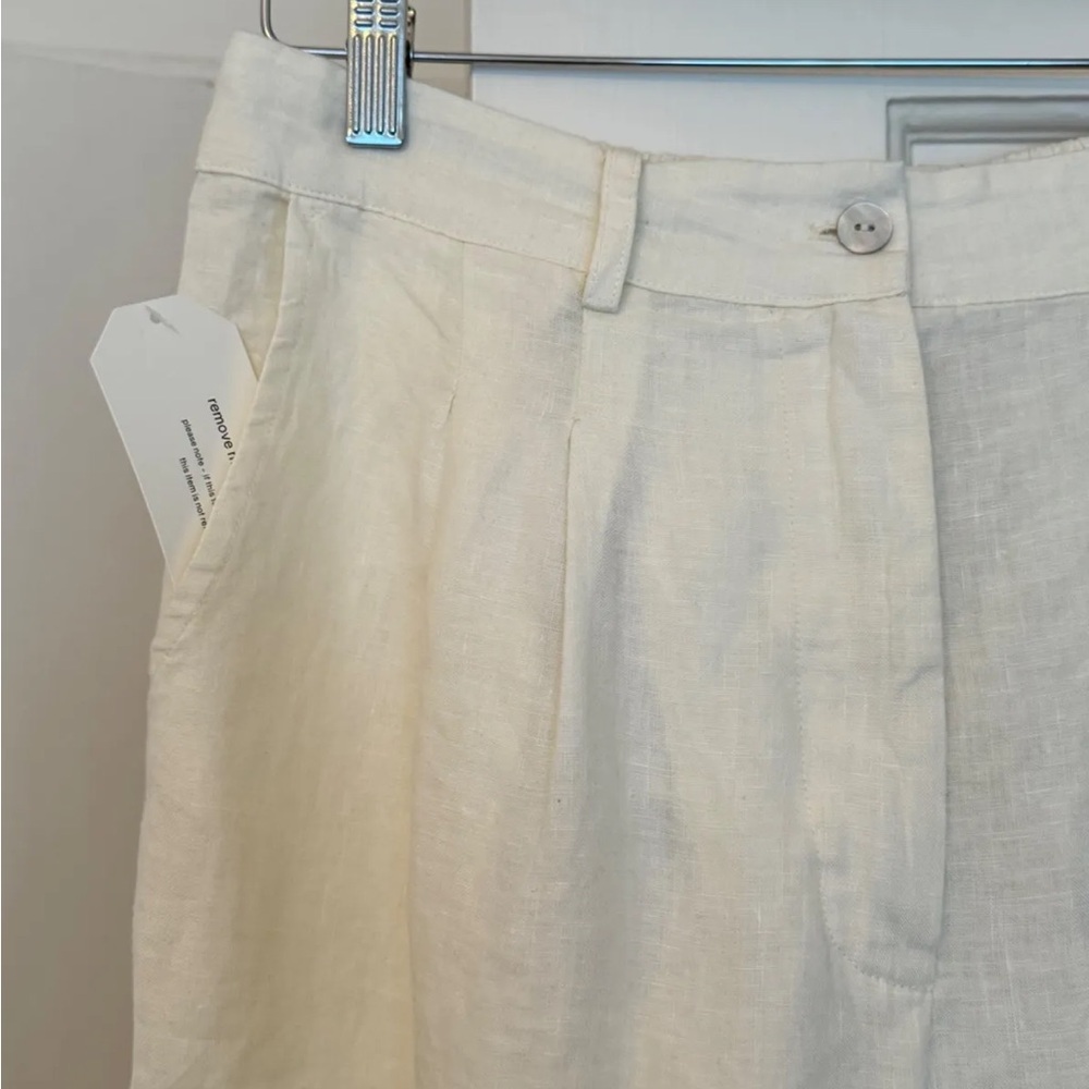 Donni Linen Pleated Trouser NEW - Picture 2 of 5